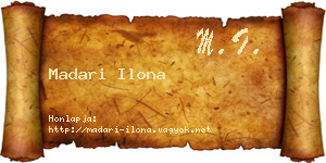 Madari Ilona névjegykártya